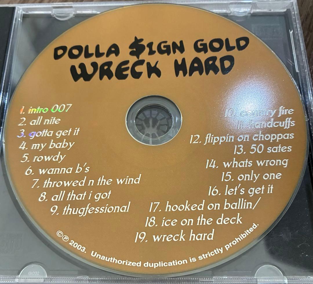 洋楽 G-RAP/DOLLA SIGN GOLD/WRECK HARD