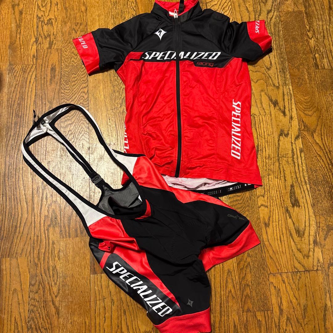 SPECIALIZED サイクルジャージ ビブショーツ Mサイズ　上下セット