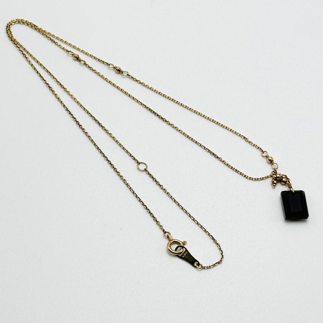 agete アガット　k10 スモーキークォーツ　ペンダント　ネックレス
