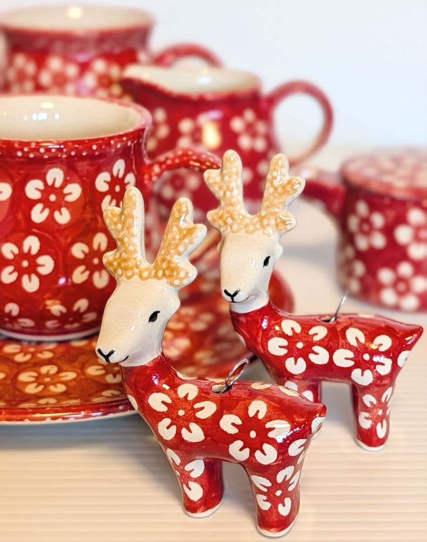 ポーリッシュポタリー 赤 色々セット