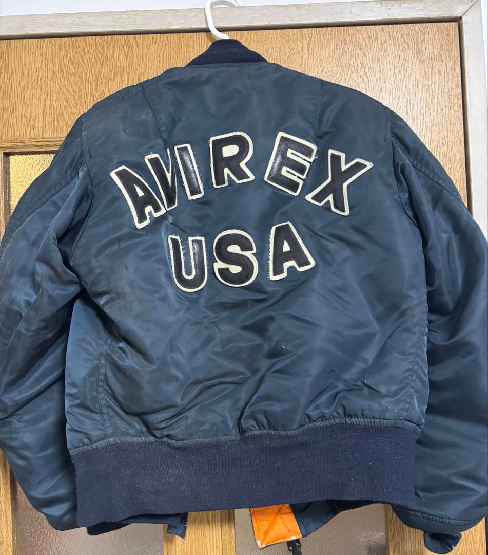 AVIREX MA-1ジャケット ネイビー