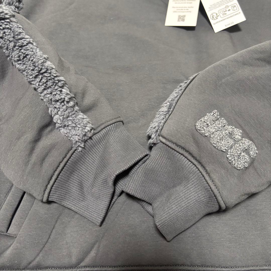【激レア】タグ付き新品　UGGグレーハーフジップスウェットフリース 日本未発売✨