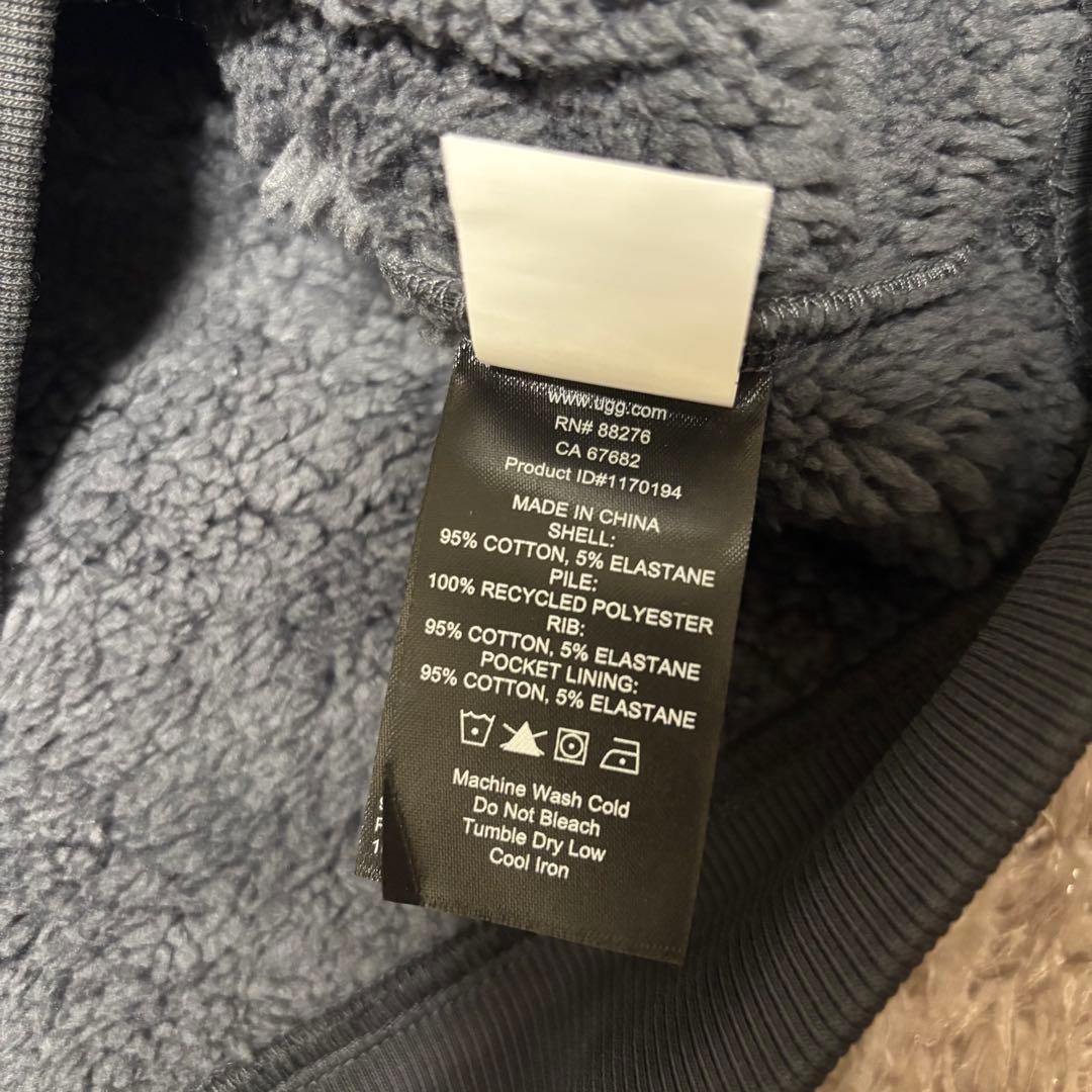 【激レア】タグ付き新品　UGGグレーハーフジップスウェットフリース 日本未発売✨