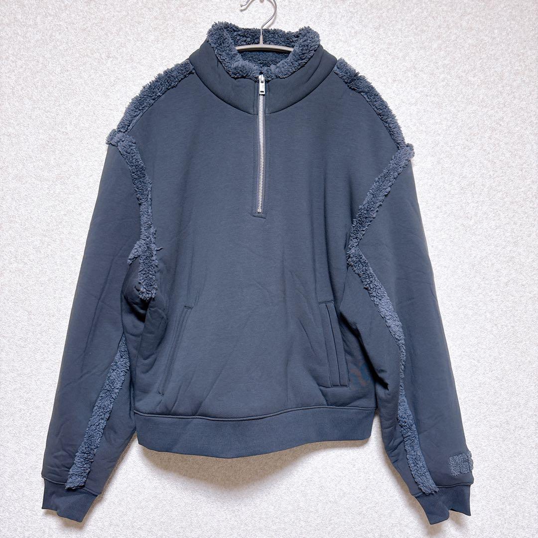 【激レア】タグ付き新品　UGGグレーハーフジップスウェットフリース 日本未発売✨