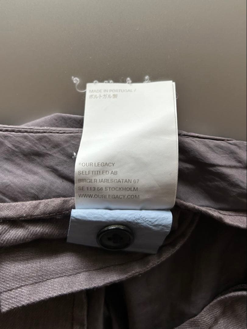 パンツ Our Legacy Tuxedo Trausers by Workshop