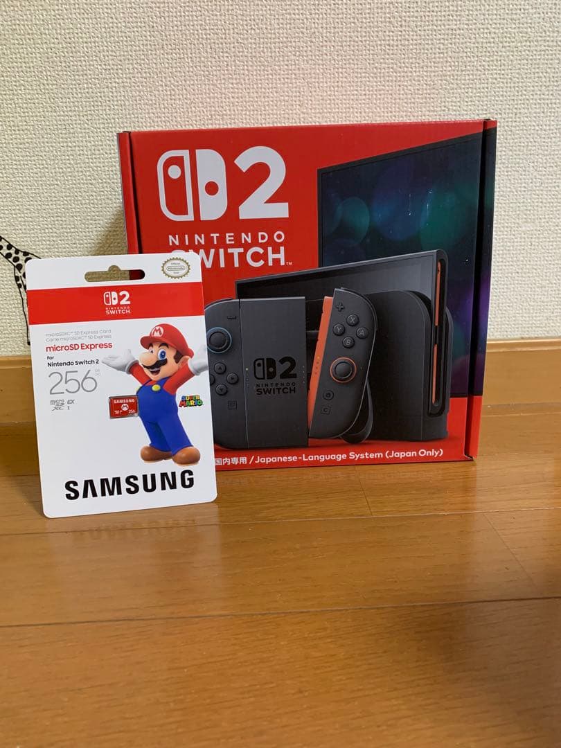 Nintendo Switch2本体＋256GBのSanDisk microSD