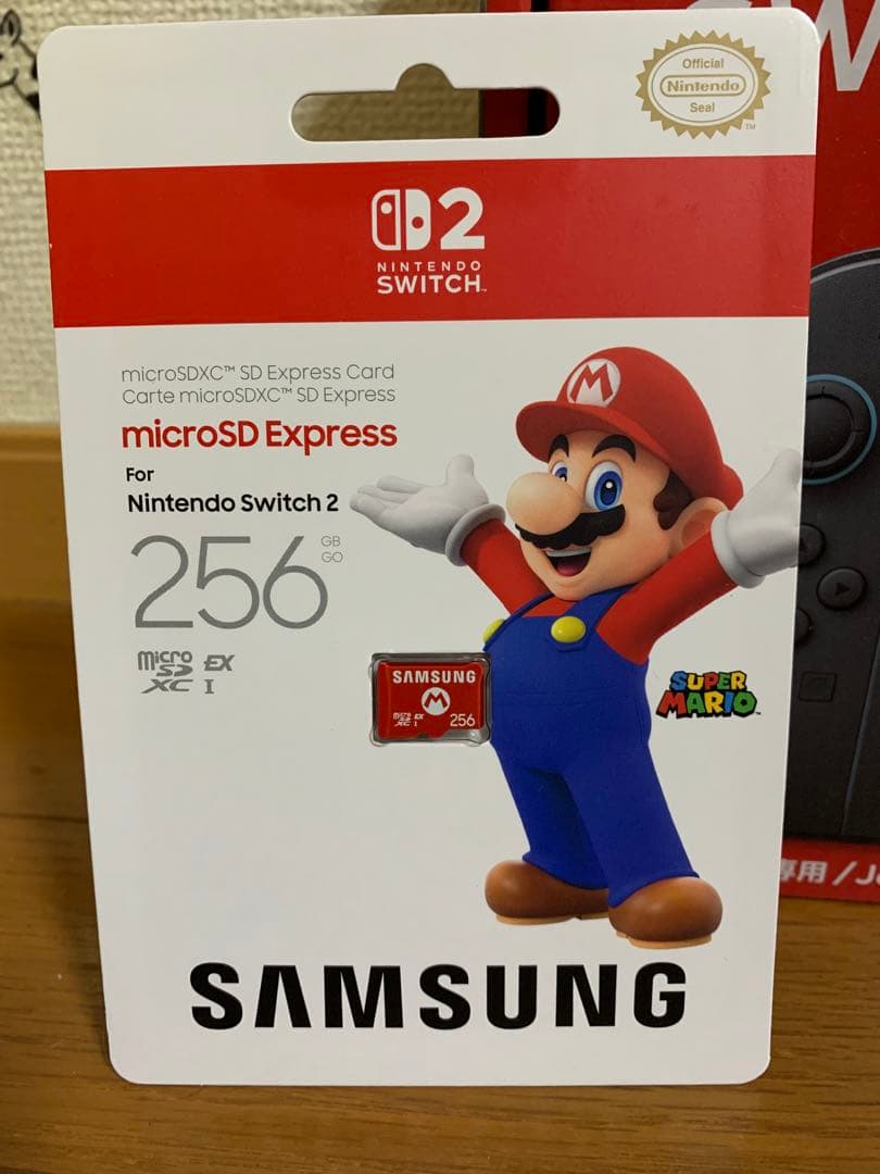 Nintendo Switch2本体＋256GBのSanDisk microSD