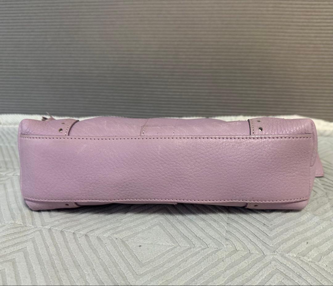 希少カラー COACH レザー アクセサリーポーチ ショルダーバッグ ピンク