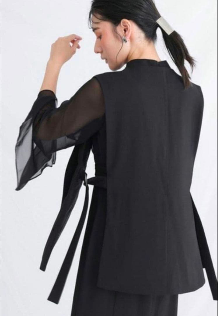 atlo ジレ袖あり＆ロング オケージョンドレスワンピース