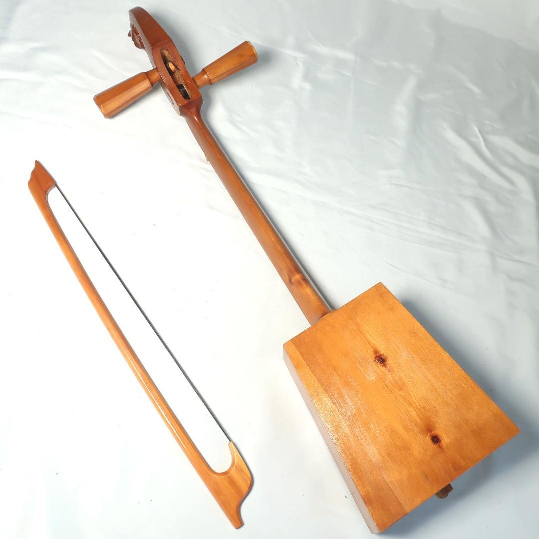 馬頭琴 弓 付属 全長約68cm 民族楽器