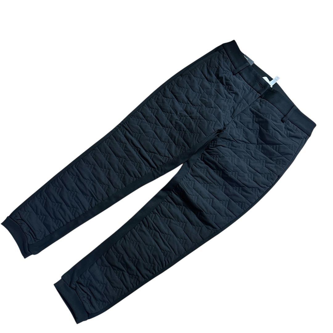 黒XL新品定価17600円アディダスゴルフ　レディース　中わた ロゴ パンツ