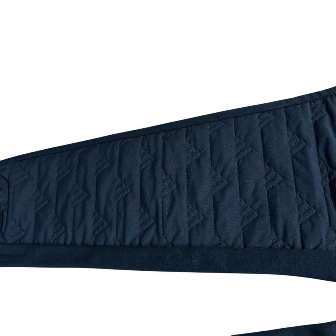 黒XL新品定価17600円アディダスゴルフ　レディース　中わた ロゴ パンツ