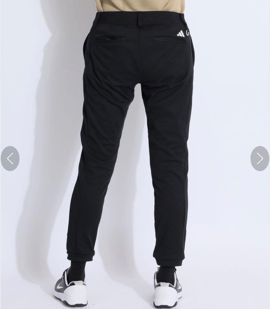 黒XL新品定価17600円アディダスゴルフ　レディース　中わた ロゴ パンツ