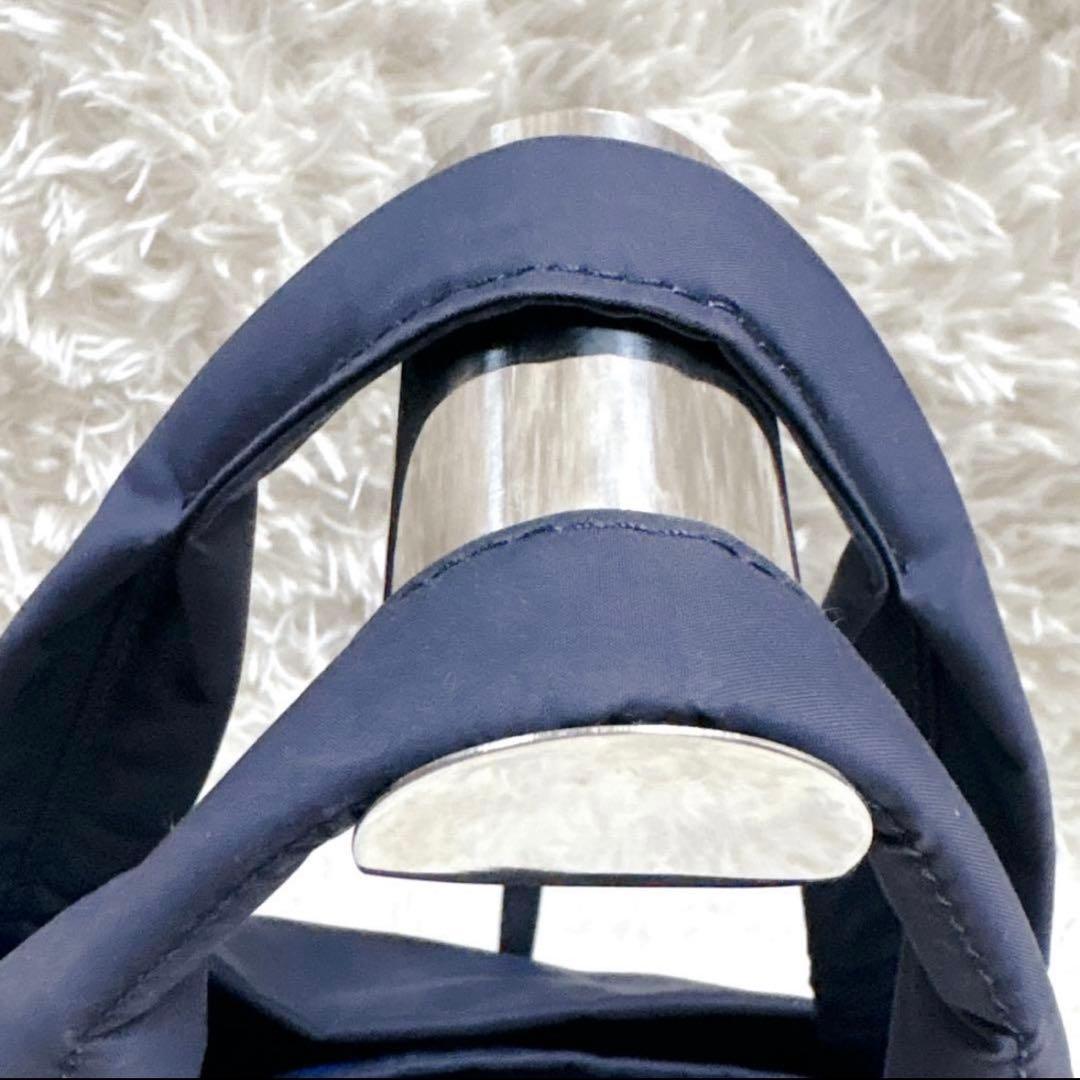 美品ポータームーストートバッグM現行日本製紺青人気PORTER通勤通学大容量ロゴ