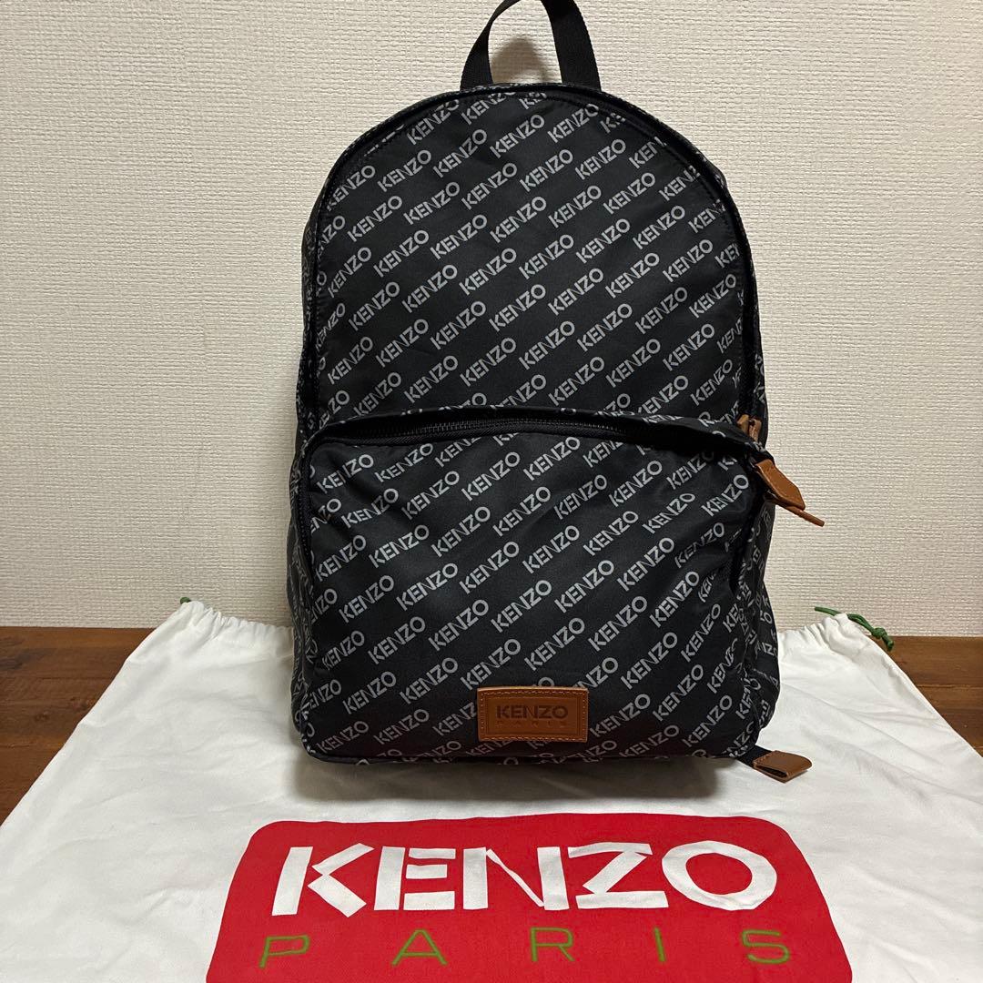 【美品】KENZO　保存袋付き　A4収納 ケンゾー リュック　バックパック