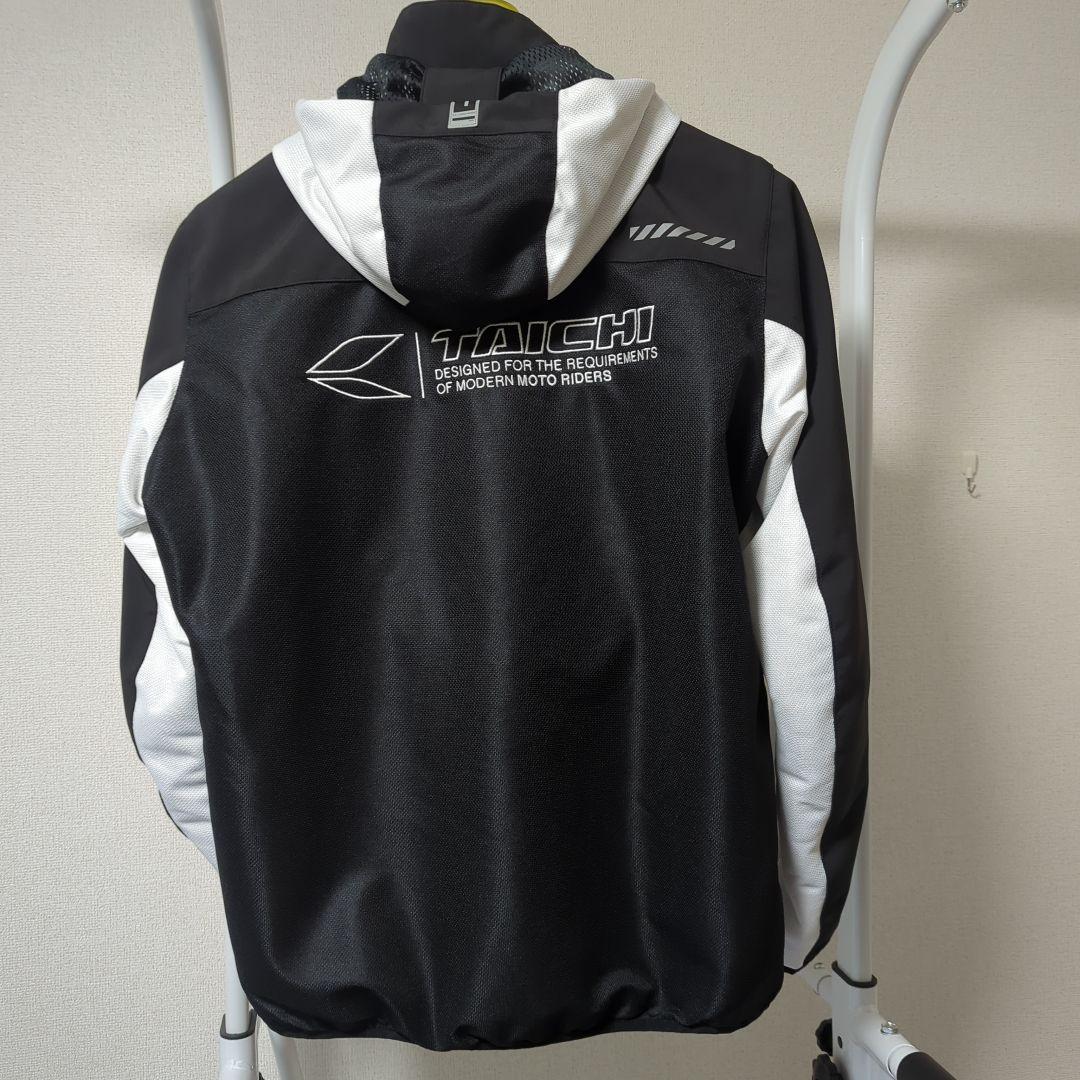 RSタイチ エアーフリップパーカ RSJ334 BLACK/WHITE L