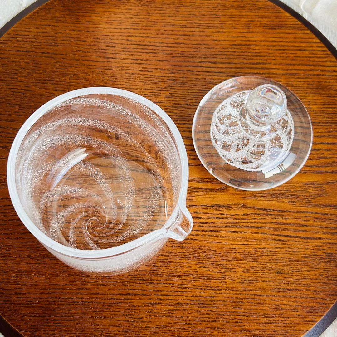 田井将博　作家　ガラス　浅漬け鉢　気泡　渦巻き