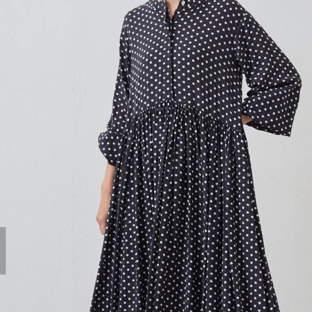 BEARDSLEY(ビアズリー) ドットギャザーワンピース定価29700円♪