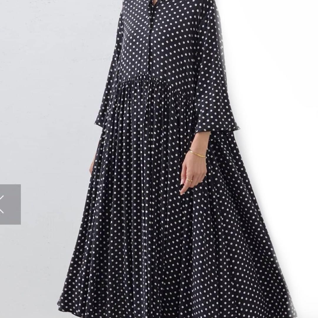 BEARDSLEY(ビアズリー) ドットギャザーワンピース定価29700円♪