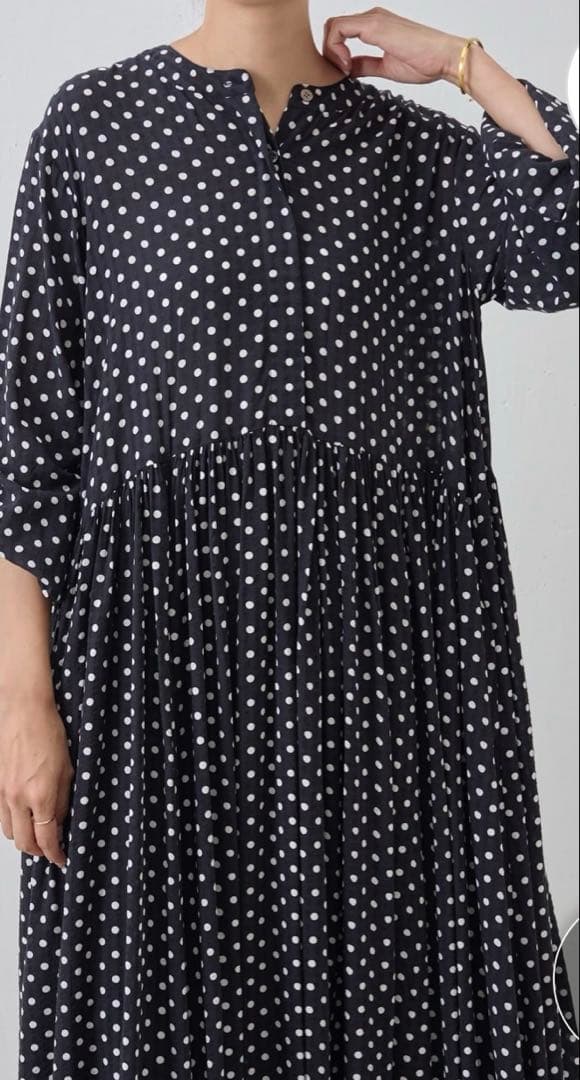 BEARDSLEY(ビアズリー) ドットギャザーワンピース定価29700円♪