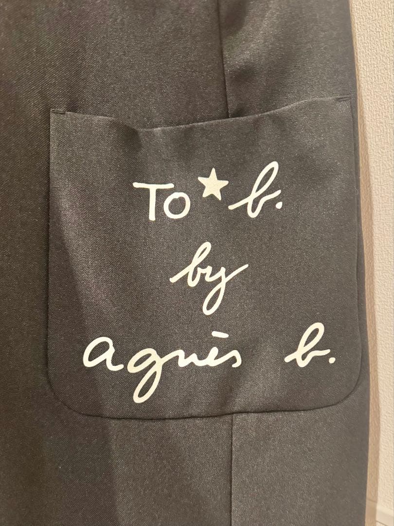 アニエスベー ジャンパースカート ワンピース 黒 サイズ36