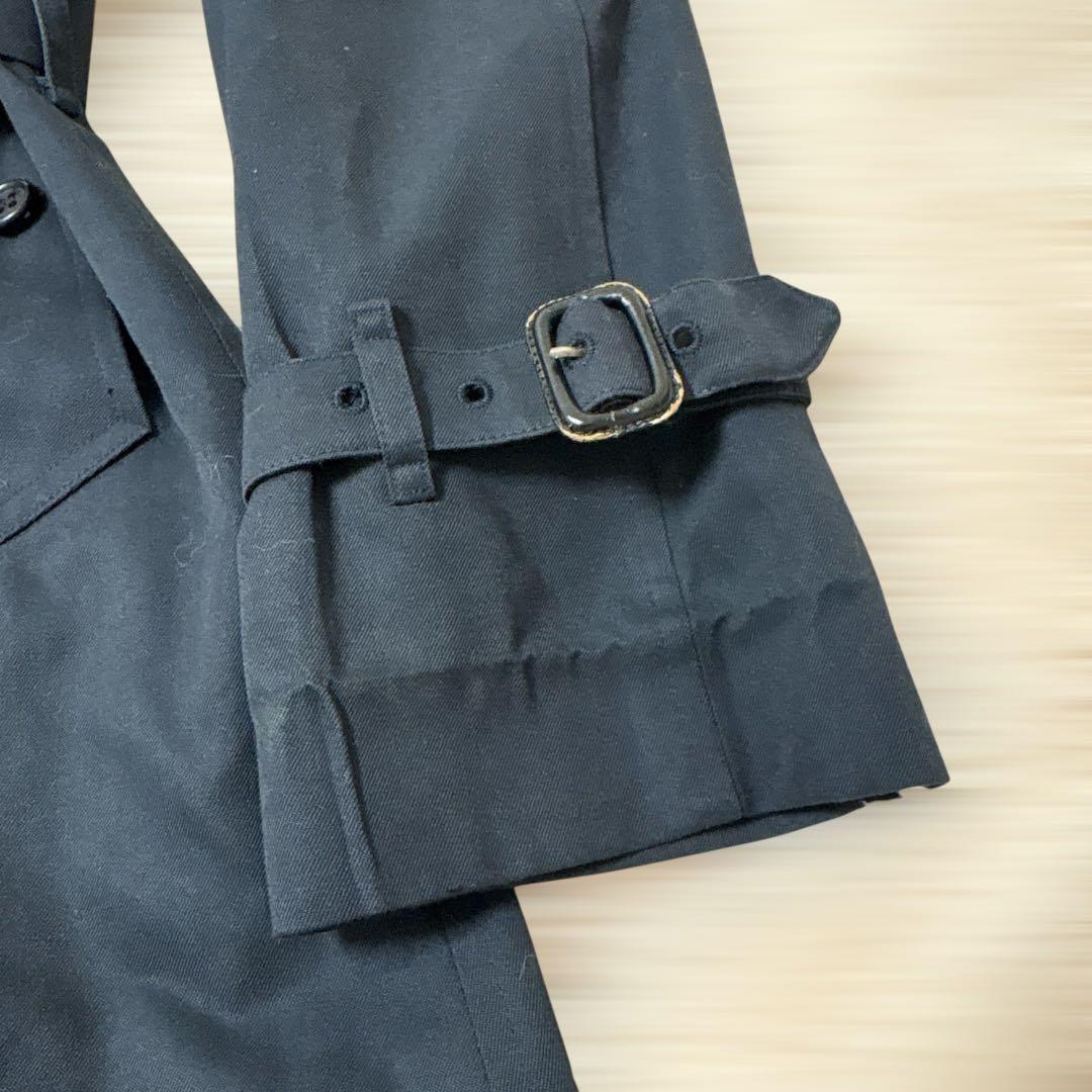 Burberrys 英国製ノバチェックトレンチロングコート ネイビー