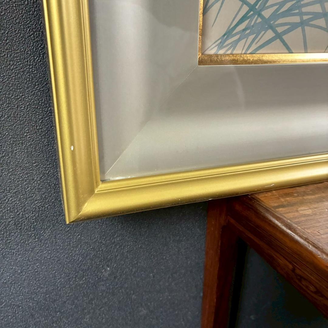 上村松園「新蛍」シルクスクリーン 日芸版画院 証明シール有 額縁入り 美人画