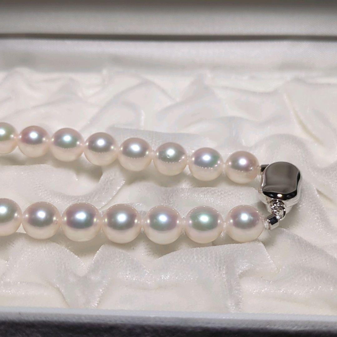 AME【花珠】あこや真珠 ネックレス 約8.0-8.5mm 435