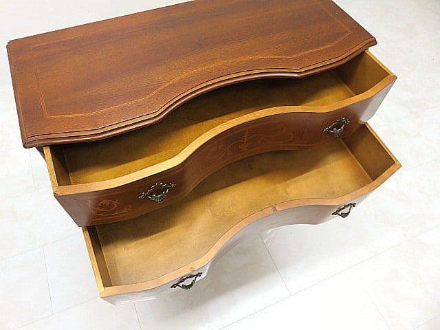 n*h様 美品 イタリア製 象嵌クラシック5ドロアーチェスト　サイドチェスト/ロ