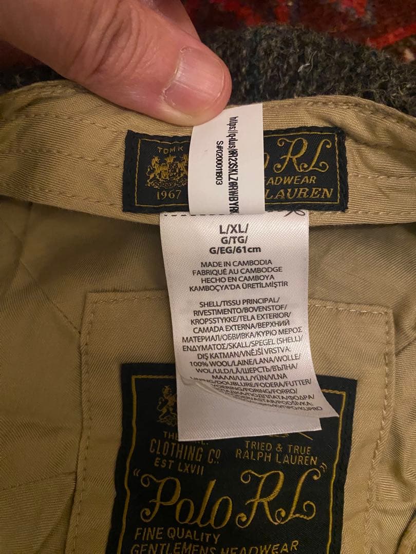 ラルフローレン ウール キャスケット L/XL