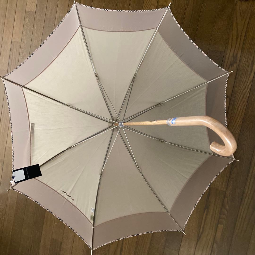 タグ付き　未使用　バーバリー　UV日傘 長傘　スケルトンノバチェックライン