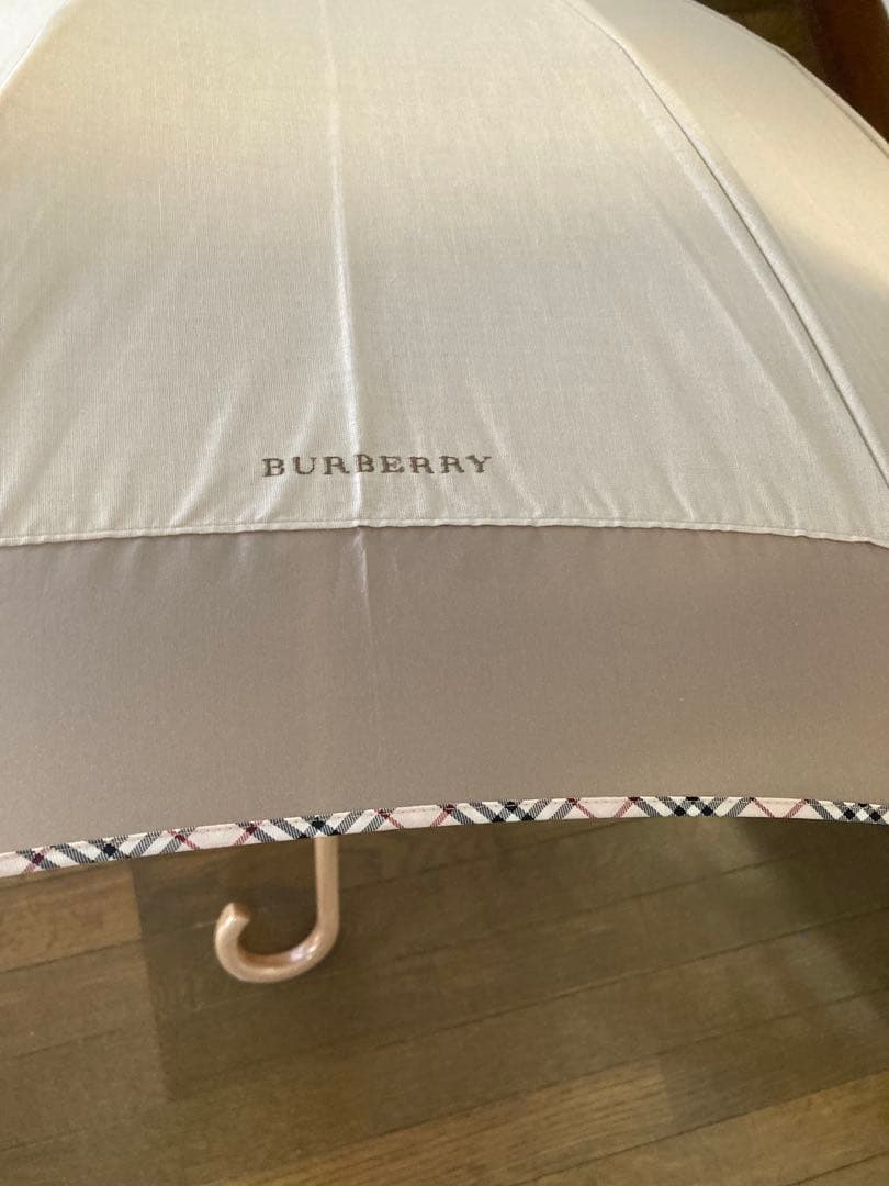 タグ付き　未使用　バーバリー　UV日傘 長傘　スケルトンノバチェックライン