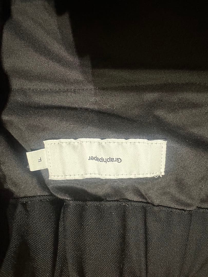 Scale Off Wool Wide Chef Pants グラフペーパー