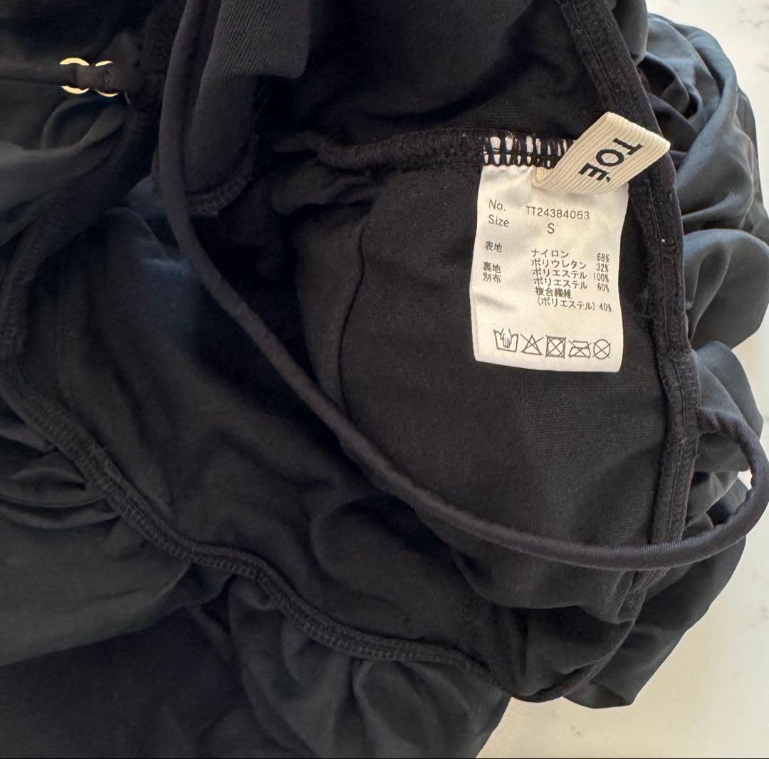 THE TOE ERIE FRILLS SWIMWEAR Sサイズ/ブラック水着