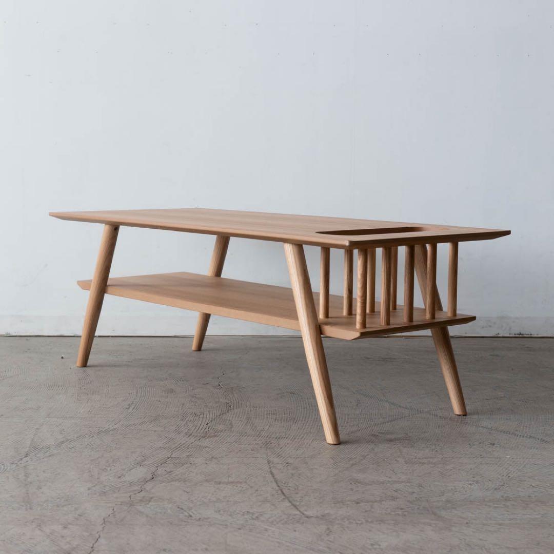 センターテーブル　アッシュ材突板