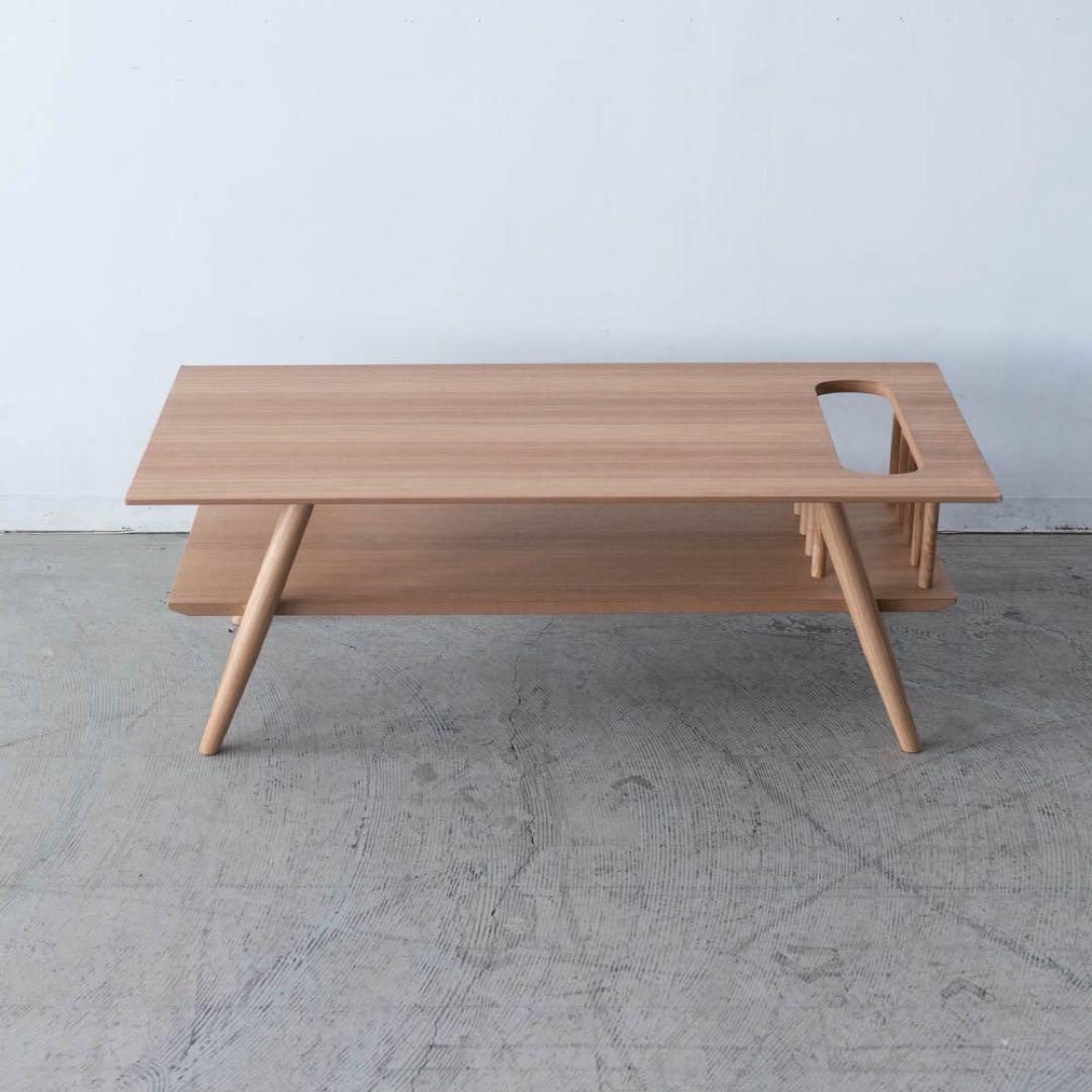 センターテーブル　アッシュ材突板