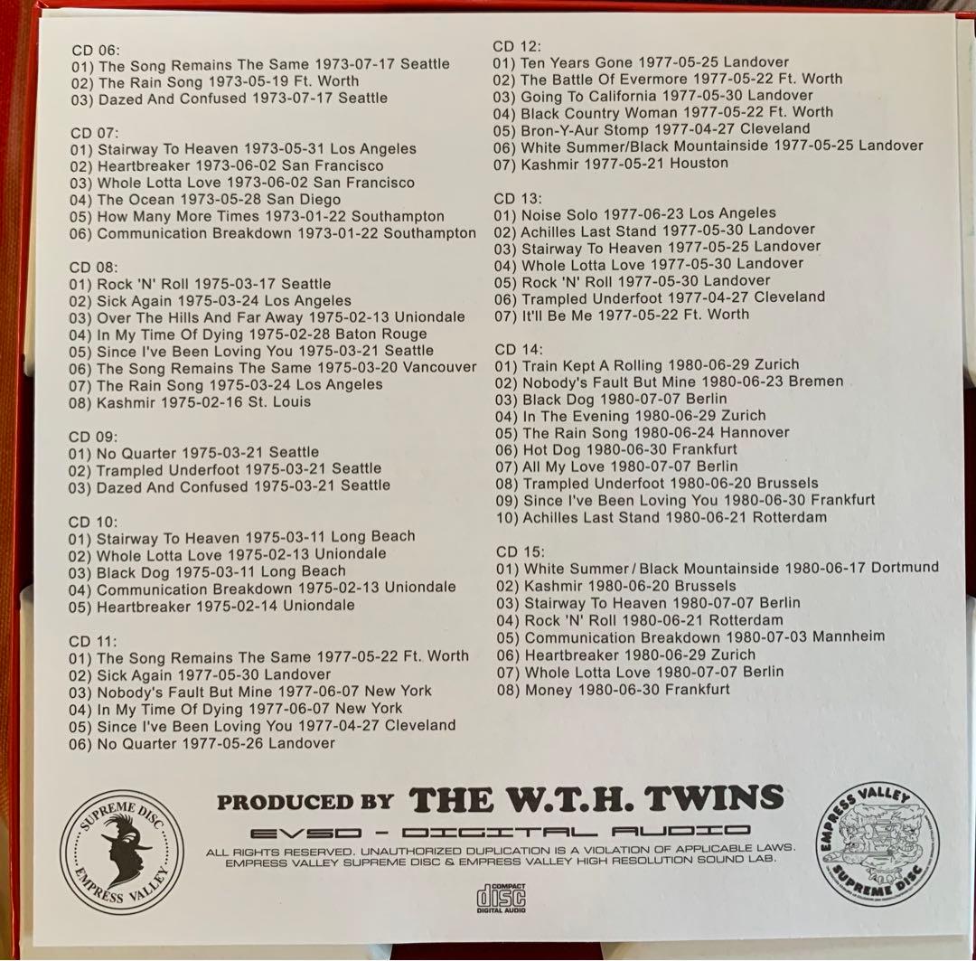 LED ZEPPELIN 12枚組DVD ＋15枚組CD ＋2枚　新品プレス