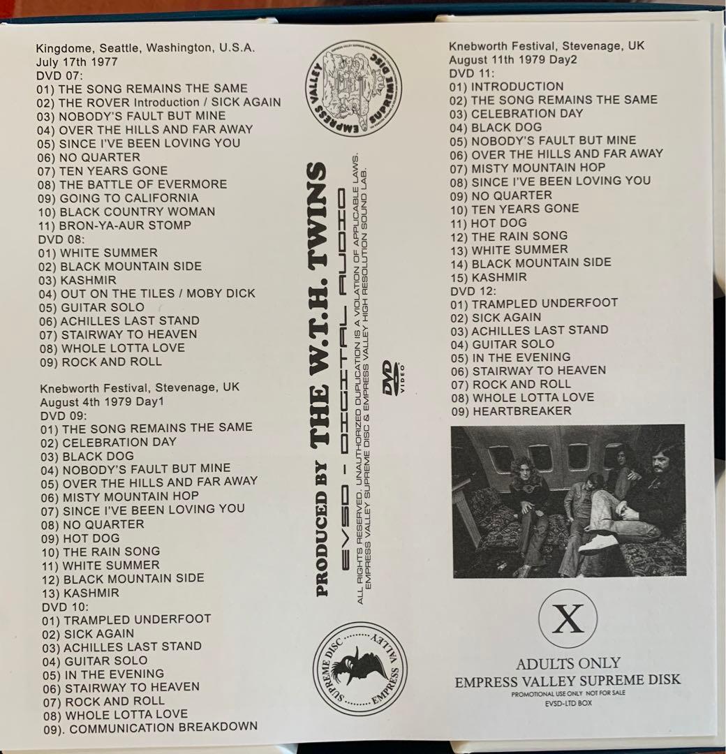 LED ZEPPELIN 12枚組DVD ＋15枚組CD ＋2枚　新品プレス