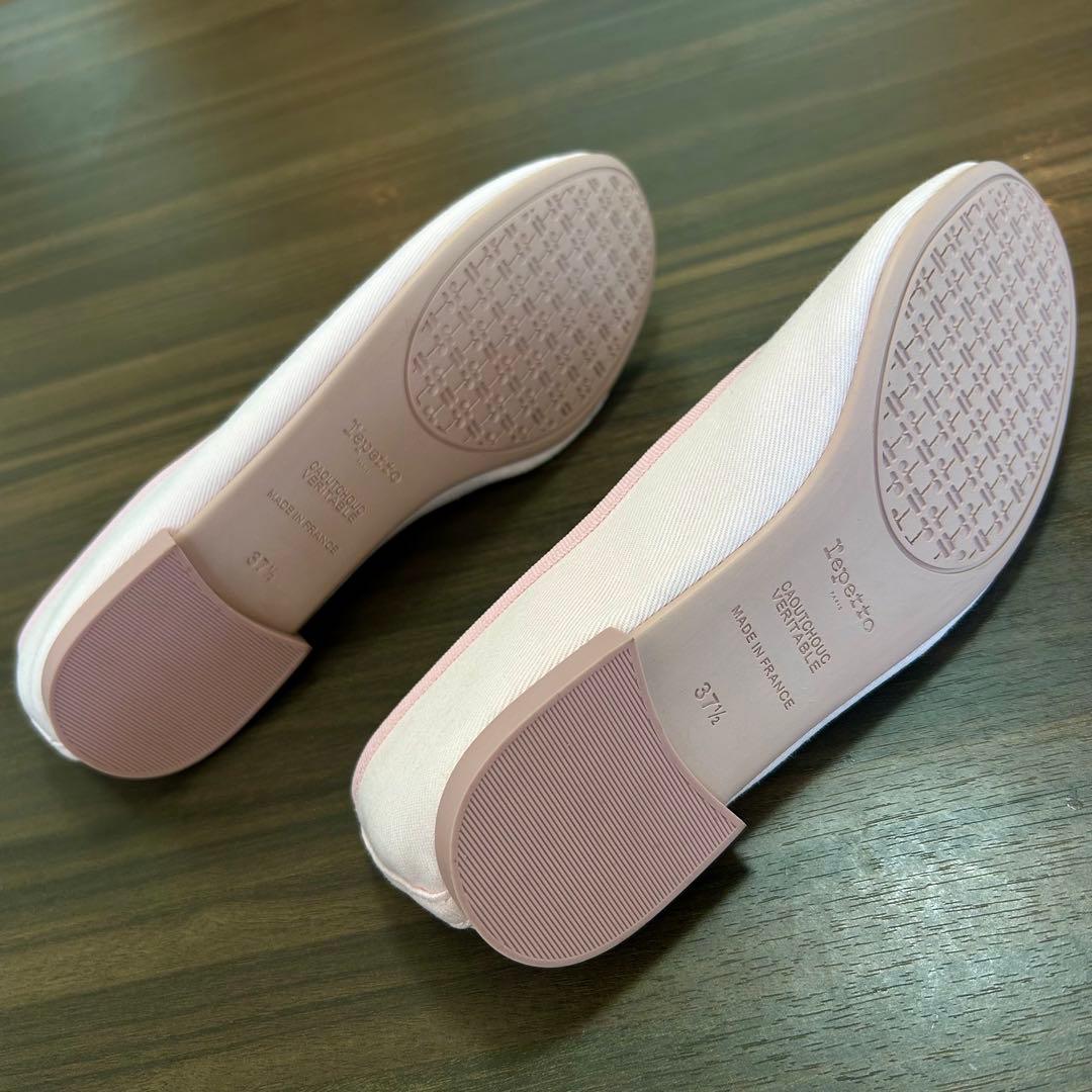 新品未使用　repetto バレエフラットシューズ 37.5 ピンク　23.5