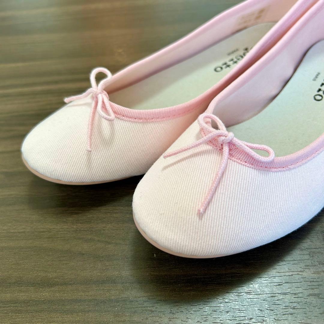 新品未使用　repetto バレエフラットシューズ 37.5 ピンク　23.5