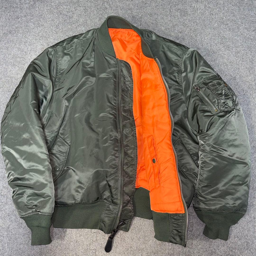 【極美品✨】【希少XL】ALPHA INDUSTRIE ma-1 カーキ XL