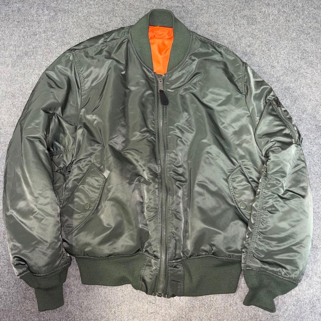 【極美品✨】【希少XL】ALPHA INDUSTRIE ma-1 カーキ XL