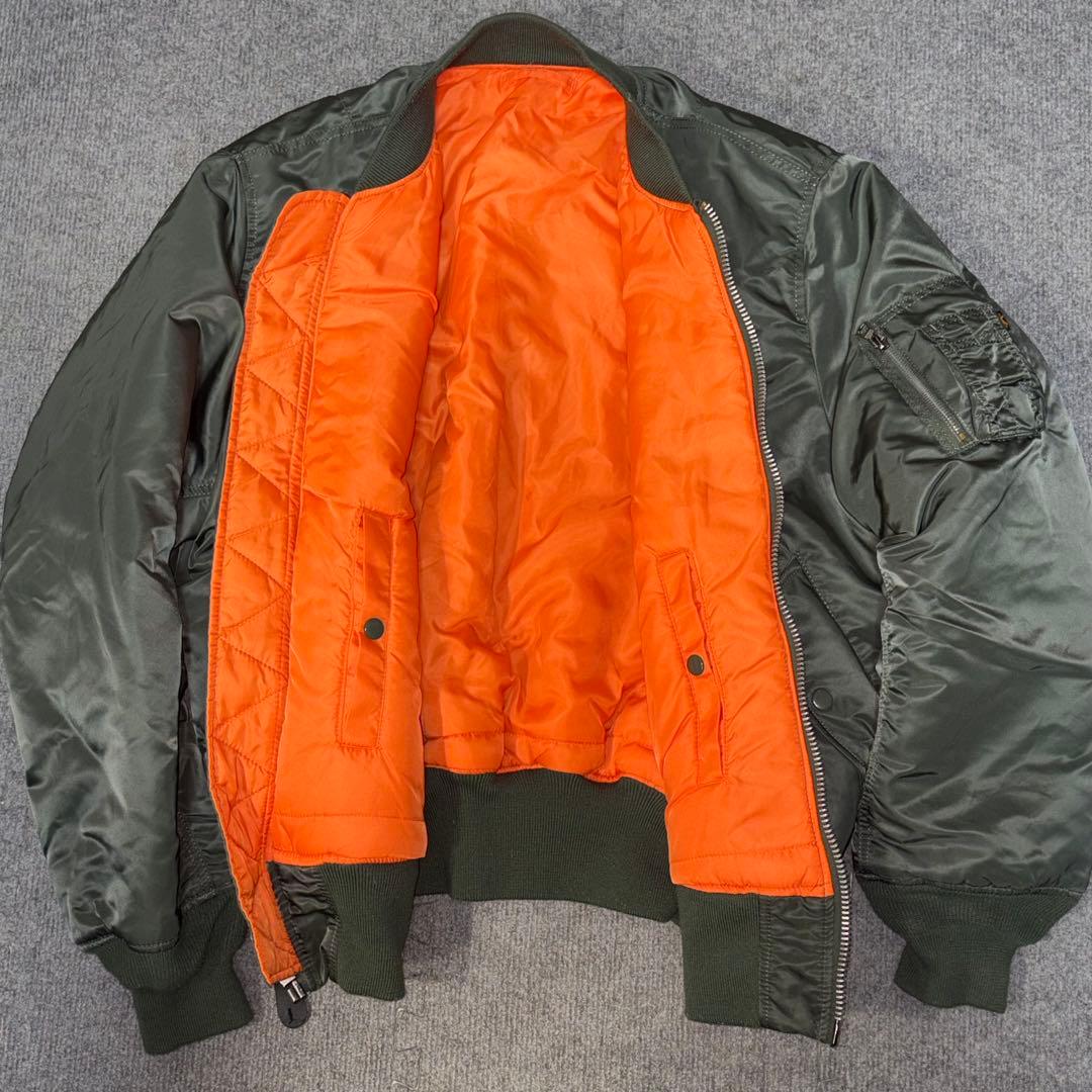 【極美品✨】【希少XL】ALPHA INDUSTRIE ma-1 カーキ XL