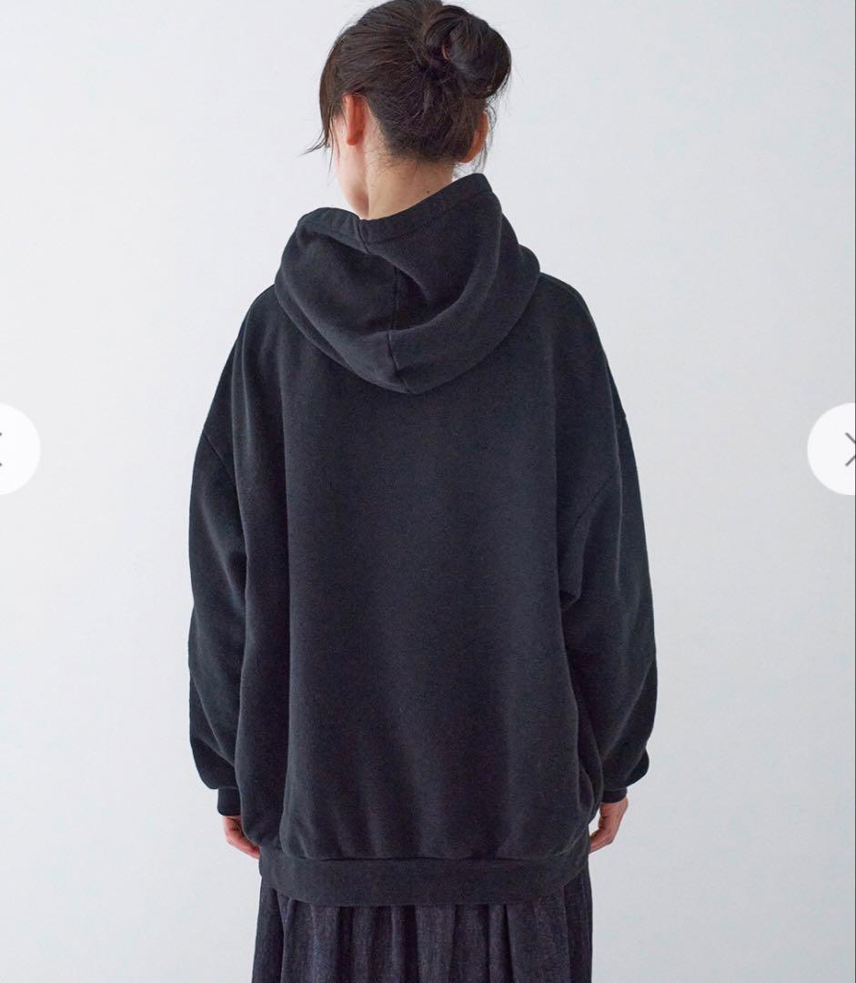 [UpcycleLino] BASIC 裏毛ビッグパーカー黒