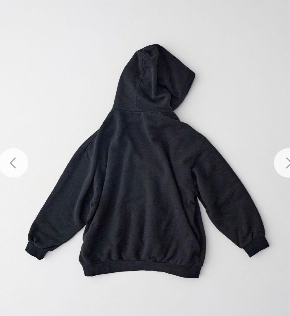 [UpcycleLino] BASIC 裏毛ビッグパーカー黒