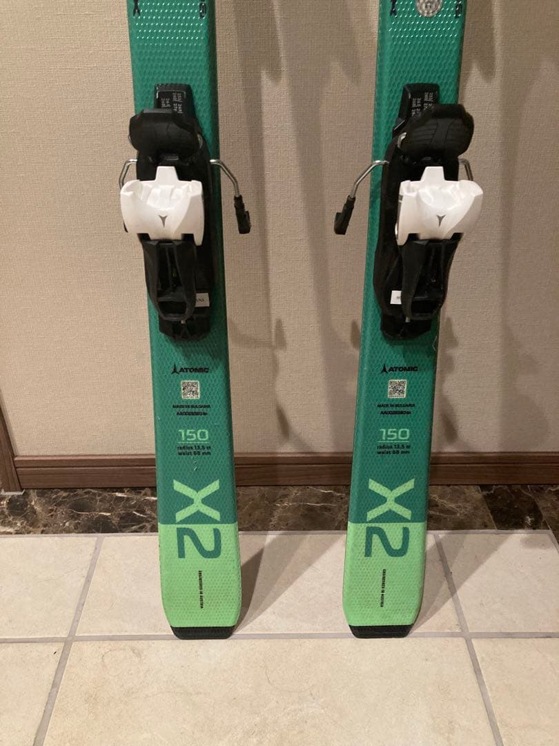 ATOMIC REDSTERX2 スキー板 150cm ストック付