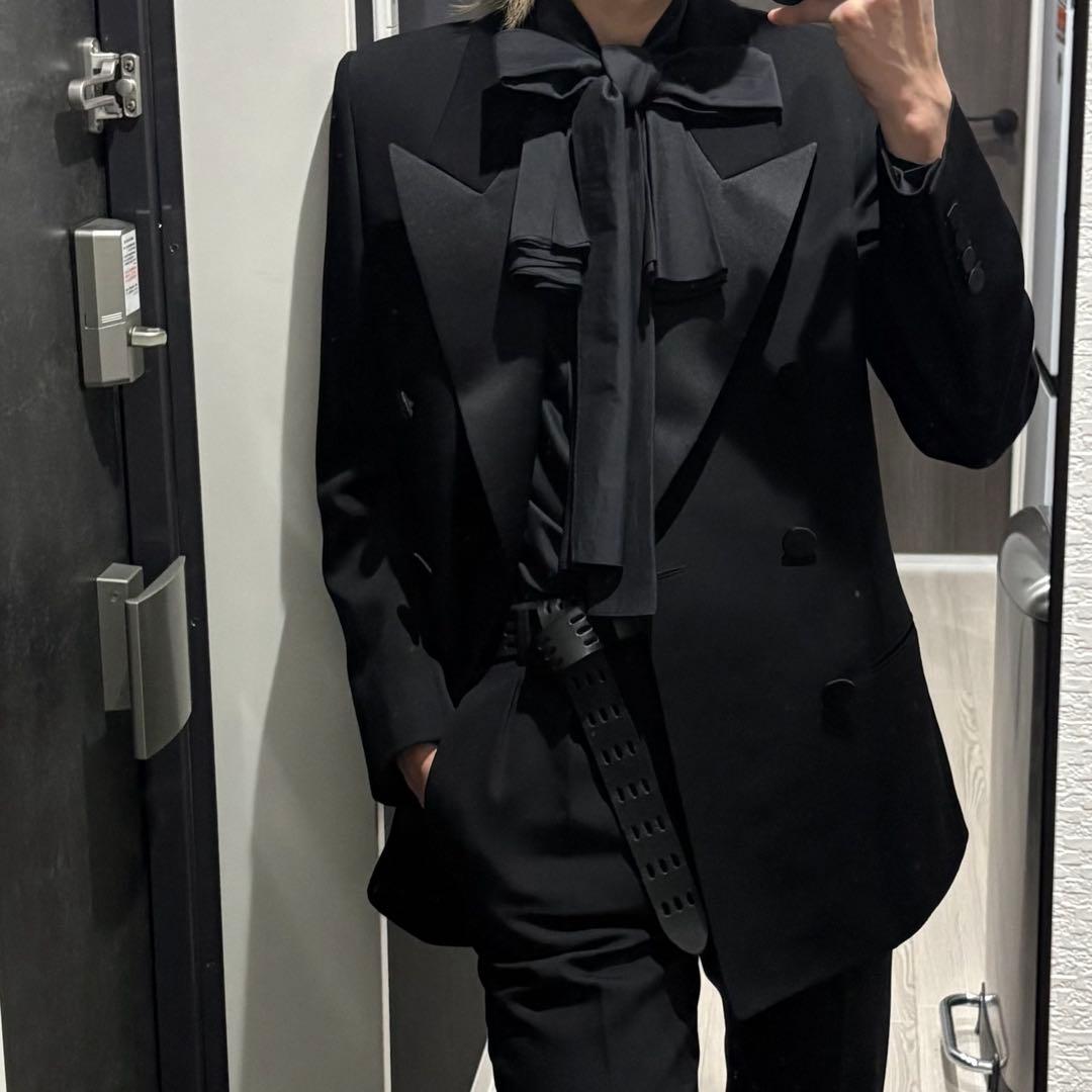 24SS SAINT LAURENT スモーキングダブルジャケット