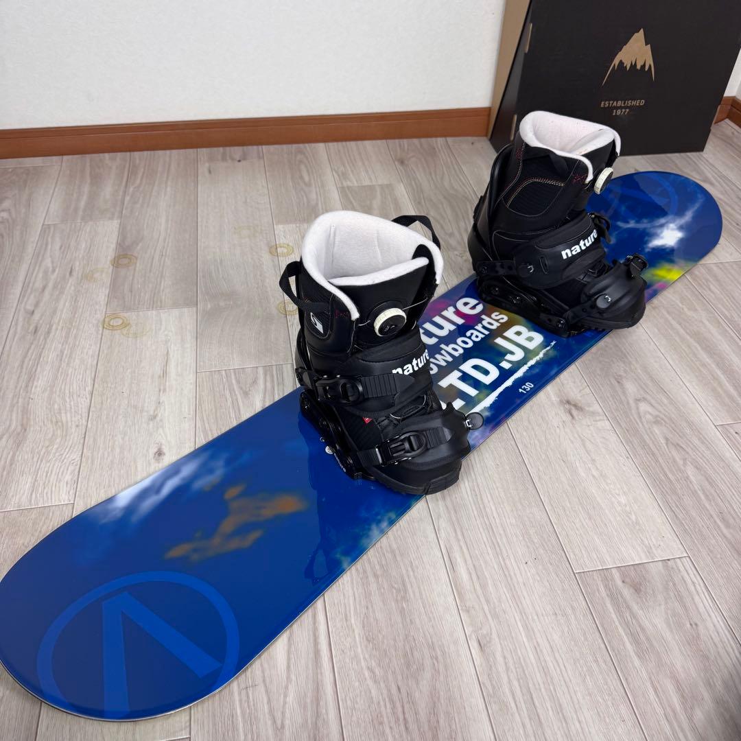 nature スノーボードセット 130cm SPOON 24cm