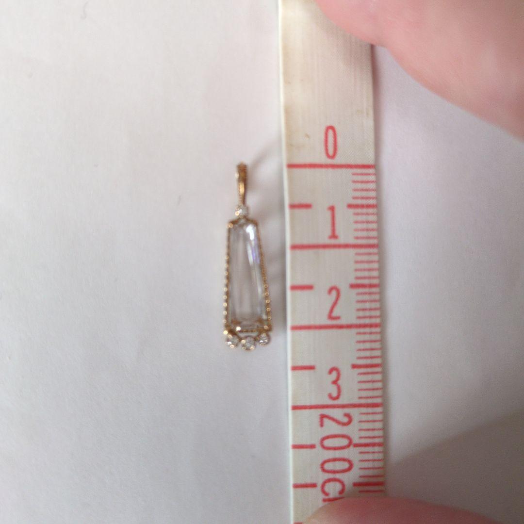 アガット　クリスタルとダイヤモンドのチャーム