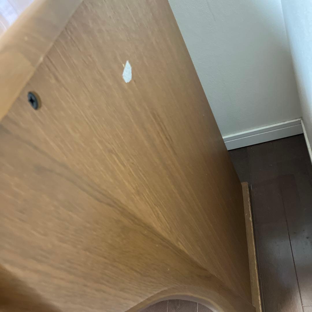 【送料込み匿名発送】木製ブラウン　シンプルデスク 引き出し付き